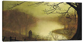 Leinwandbild Roundhay See, 1877 - John Atkinson Grimshaw