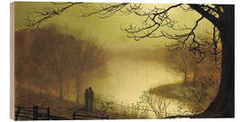 Holzbild Roundhay See, 1877 - John Atkinson Grimshaw