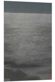 Hartschaumbild Shinagawa im Mondlicht, 1922