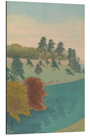 Tableau en aluminium To the side of Hanzōmon gate, 1922 - Raizan Negoro