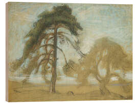 Holzbild Kiefern Tyresö, 1910 - Richard Bergh