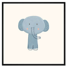 Gerahmter Kunstdruck Elefantenbaby