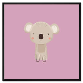 Gerahmter Kunstdruck Baby Koala