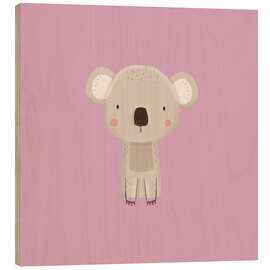 Holzbild Baby Koala