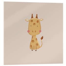 Acrylglasbild Giraffenbaby