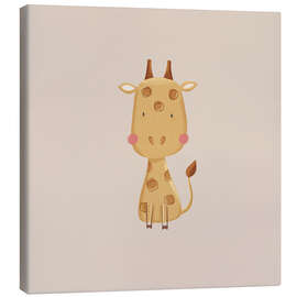 Leinwandbild Giraffenbaby
