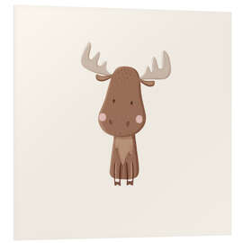 Hartschaumbild Baby Elch - Marta Munte