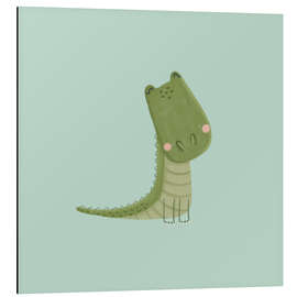 Alubild Niedliches Babykrokodil