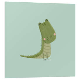 Hartschaumbild Niedliches Babykrokodil