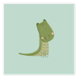 Poster Niedliches Babykrokodil