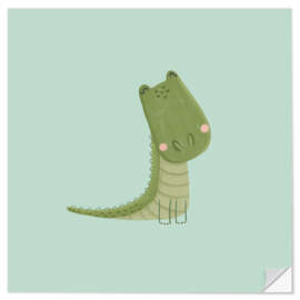 Wandsticker Niedliches Babykrokodil