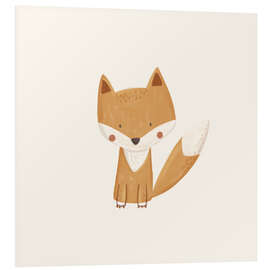 Hartschaumbild Niedliches Fuchsbaby