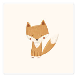 Poster Niedliches Fuchsbaby