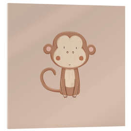 Acrylglasbild Süßes Äffchenbaby