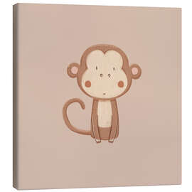 Leinwandbild Süßes Äffchenbaby