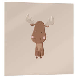 Acrylglasbild Niedliches Elchbaby