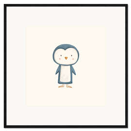 Gerahmter Kunstdruck Niedliches Pinguinbaby