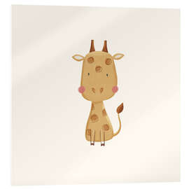 Acrylglasbild Niedliche Babygiraffe