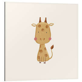Alubild Niedliche Babygiraffe