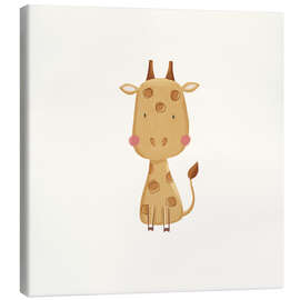 Leinwandbild Niedliche Babygiraffe