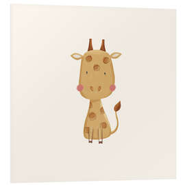 Hartschaumbild Niedliche Babygiraffe