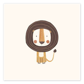 Poster Niedliches Löwenbaby