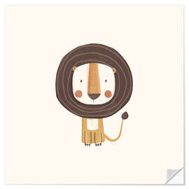 Wandsticker Niedliches Löwenbaby