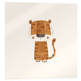 Acrylglasbild Niedliches Tigerbaby