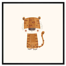 Gerahmter Kunstdruck Niedliches Tigerbaby