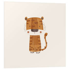 Hartschaumbild Niedliches Tigerbaby