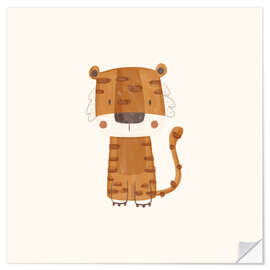 Wandsticker Niedliches Tigerbaby