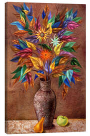 Leinwandbild Buntes Blattwerk - Andrej Losovoj