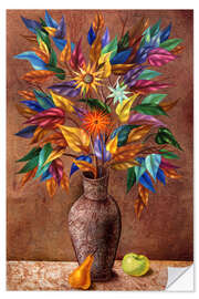 Wandsticker Buntes Blattwerk - Andrej Losovoj