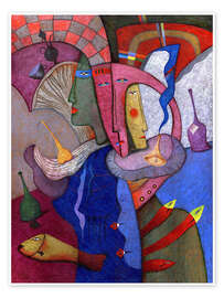 Wandbild Drei Frauen - Andrej Losovoj