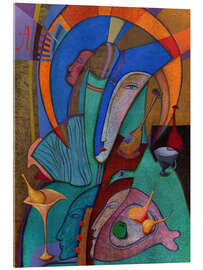 Acrylglasbild Abstrakte Gesichter