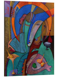 Magnettafel Abstrakte Gesichter