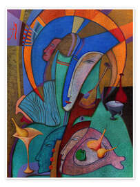 Wandbild Abstrakte Gesichter - Andrej Losovoj