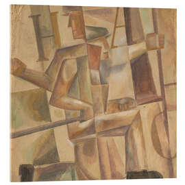 Acrylglasbild Die Bauarbeiter gestalten die Zukunft - Anatoliy Chudinovskikh