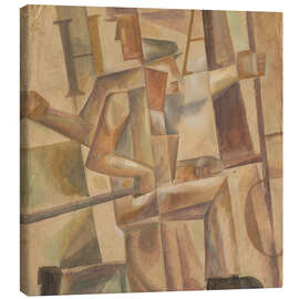 Leinwandbild Die Bauarbeiter gestalten die Zukunft - Anatoliy Chudinovskikh