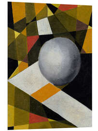 Hartschaumbild Ein Ball im zweidimensionalen Raum