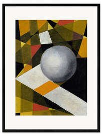 Gerahmter Kunstdruck Ein Ball im zweidimensionalen Raum