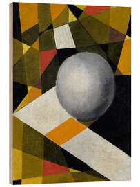 Holzbild Ein Ball im zweidimensionalen Raum