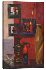 Canvas print Still life with pipe and jugs - Anatoliy Chudinovskikh