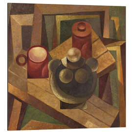 Alubild Kannen, Tasse und Holzhocker - Anatoliy Chudinovskikh