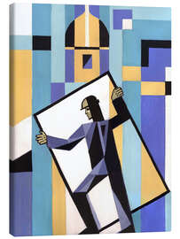 Tableau sur toile Skyscraper construction workers - Anatoliy Chudinovskikh