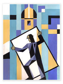 Wandbild Hochhausbauarbeiter - Anatoliy Chudinovskikh