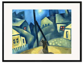 Gerahmter Kunstdruck Wold und Mond