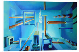 Acrylglasbild Der blaue Raum