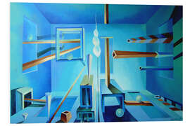 Hartschaumbild Der blaue Raum