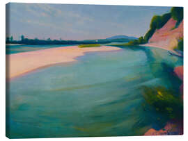 Leinwandbild Der Inn, nach Norden fließend - Ludwig Ferdinand Graf - Ludwig Ferdinand Graf